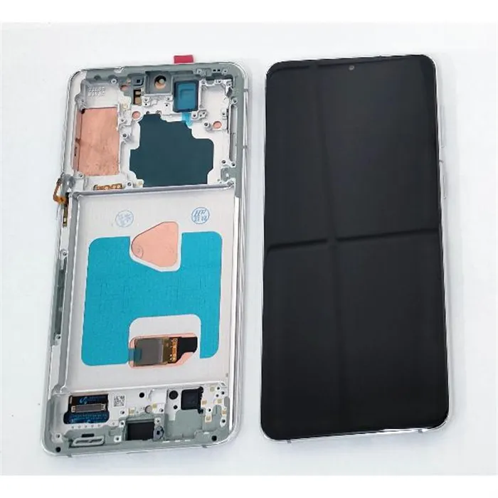 Pantalla lcd para Samsung Galaxy S21 Plus 5G SM-G996 mas tactil negro mas marco plata calidad premium