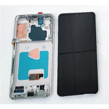 Pantalla lcd para Samsung Galaxy S21 Plus 5G SM-G996 mas tactil negro mas marco plata calidad premium