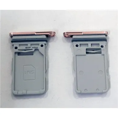 Soporte o bandeja single sim dorada para Samsung Galaxy S21 Plus 5G SM-G996 calidad premium