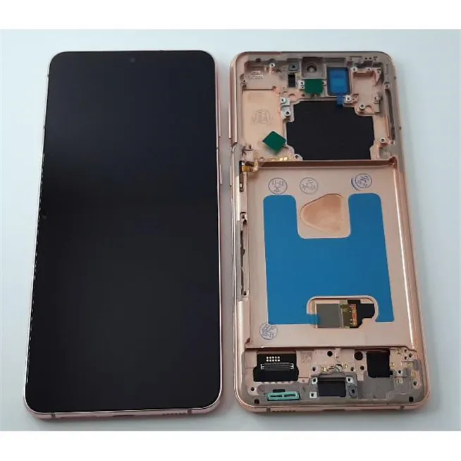 Pantalla oled para Samsung Galaxy S21 Plus 5G SM-G996 mas tactil negro mas marco dorado compatible