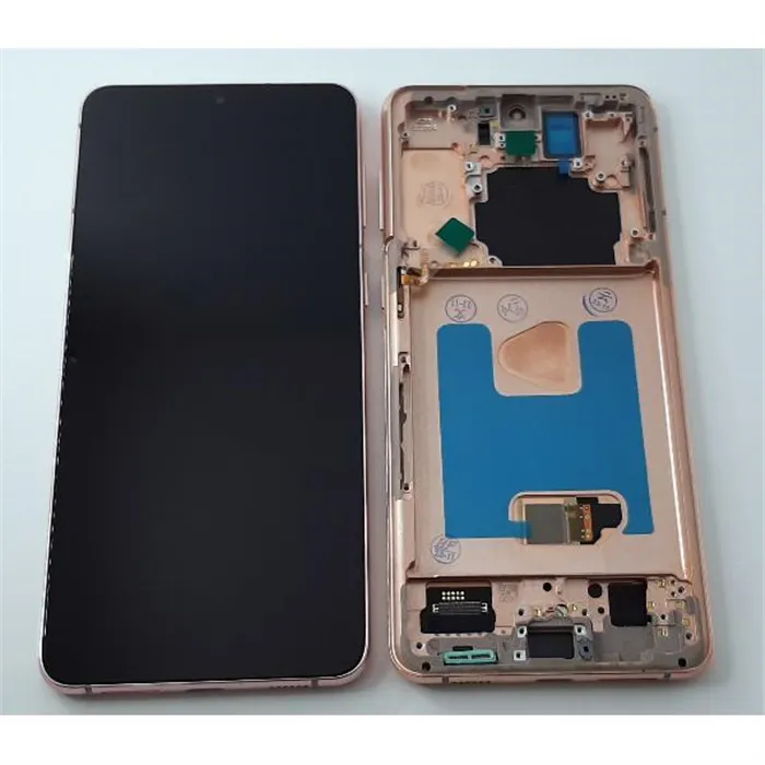 Pantalla oled para Samsung Galaxy S21 Plus 5G SM-G996 mas tactil negro mas marco dorado compatible