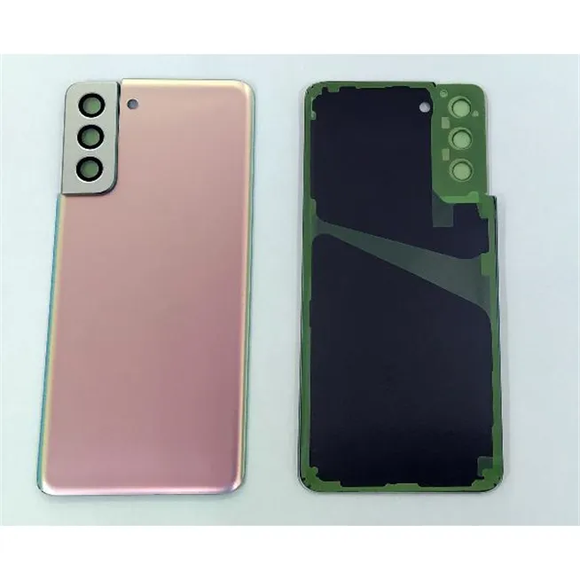 Tapa trasera o tapa bateria plata para Samsung Galaxy S21 Plus 5G SM-G996 mas cubierta camara