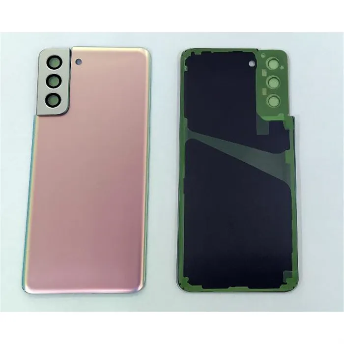 Tapa trasera o tapa bateria plata para Samsung Galaxy S21 Plus 5G SM-G996 mas cubierta camara