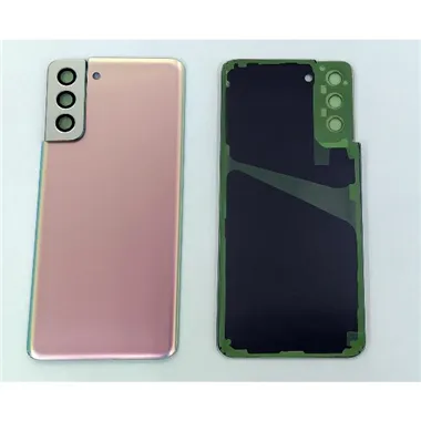 Tapa trasera o tapa bateria plata para Samsung Galaxy S21 Plus 5G SM-G996 mas cubierta camara