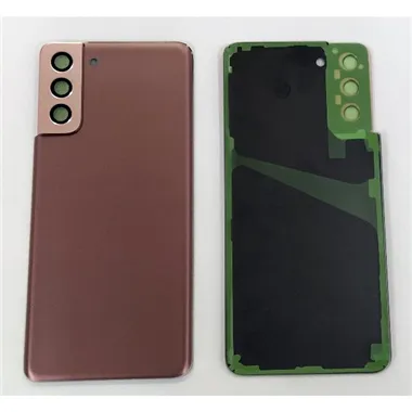 Tapa trasera o tapa bateria dorada para Samsung Galaxy S21 Plus 5G SM-G996 mas cubierta camara