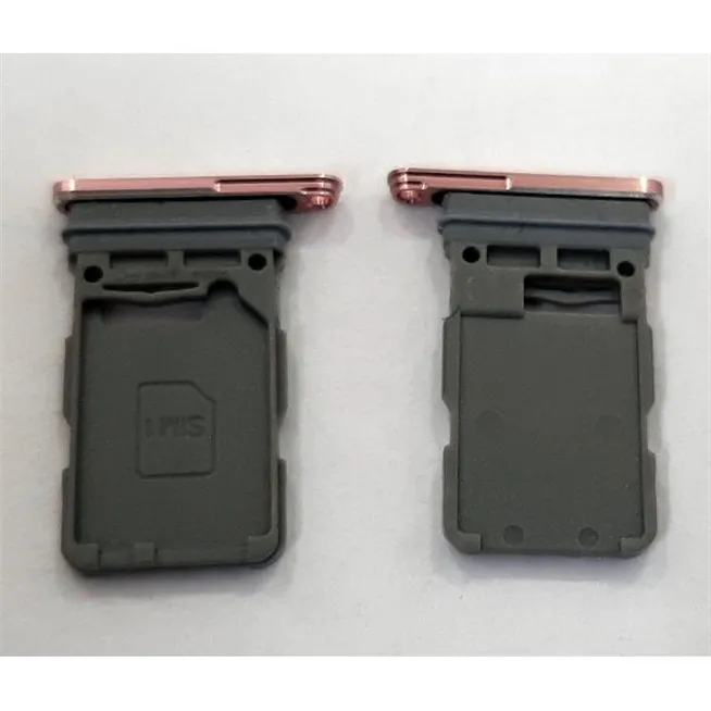 Soporte o bandeja single sim rosa para Samsung Galaxy S21 Plus 5G SM-G996 calidad premium