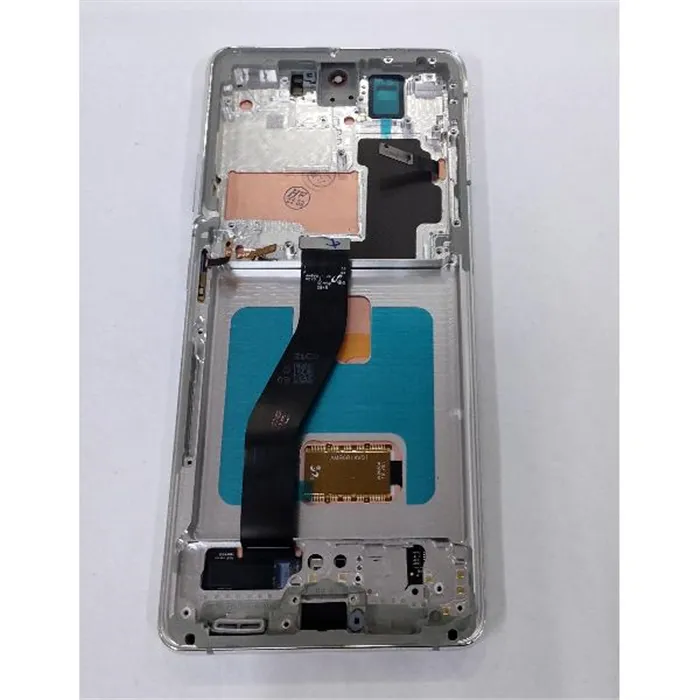 Pantalla lcd para Samsung Galaxy S21 Ultra 5G SM-G998F mas tactil negro mas marco plata calidad premium