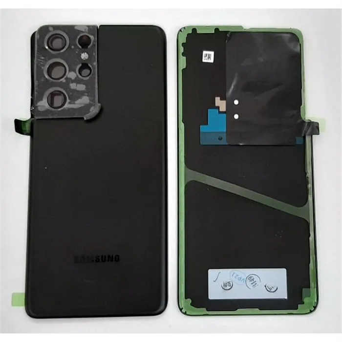 Tapa trasera o tapa bateria negra para Samsung Galaxy S21 Ultra SM-G998 GH82-24499A Service Pack