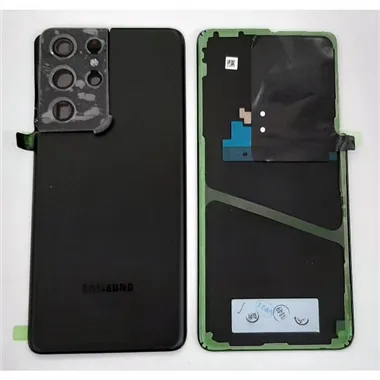 Tapa trasera o tapa bateria negra para Samsung Galaxy S21 Ultra SM-G998 GH82-24499A Service Pack