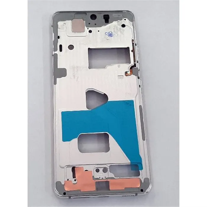 Carcasa central o marco plata para Samsung Galaxy S21 Ultra 5G SM-G998F calidad premium