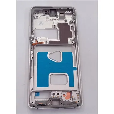 Carcasa central o marco plata para Samsung Galaxy S21 Ultra 5G SM-G998F calidad premium