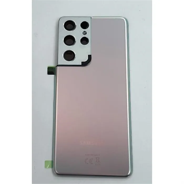 Tapa trasera o tapa bateria plata para Samsung Galaxy S21 Ultra SM-G998 GH82-24499B Service Pack