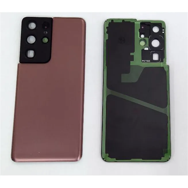 Tapa trasera o tapa bateria dorada para Samsung Galaxy S21 Ultra SM-G998 mas cubierta camara