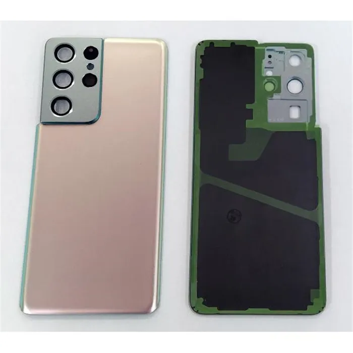 Tapa trasera o tapa bateria plata para Samsung Galaxy S21 Ultra SM-G998 mas cubierta camara