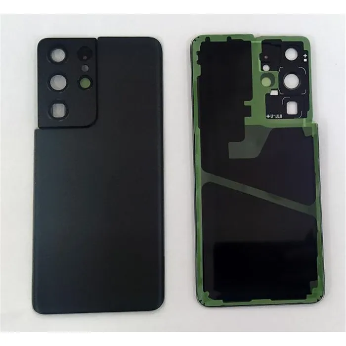 Tapa trasera o tapa bateria negra para Samsung Galaxy S21 Ultra SM-G998 mas cubierta camara