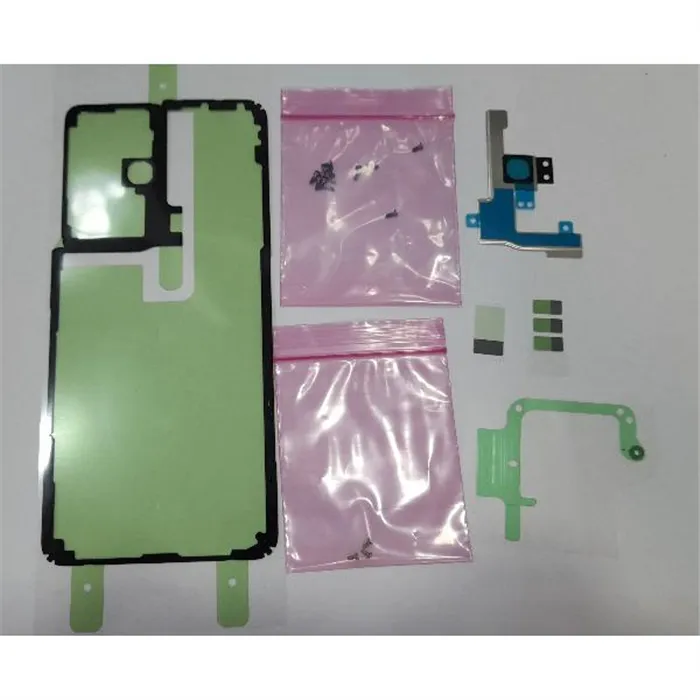 Set adhesivo precortado para Samsung Galaxy S21 Ultra 5G SM-G998 GH82-24597A Service Pack