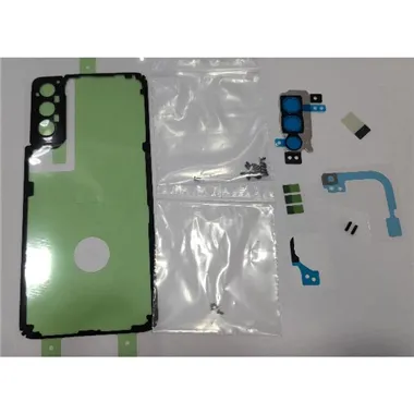 Set adhesivo precortado para Samsung Galaxy S21 Plus 5G SM-G996 GH82-24565A Service Pack