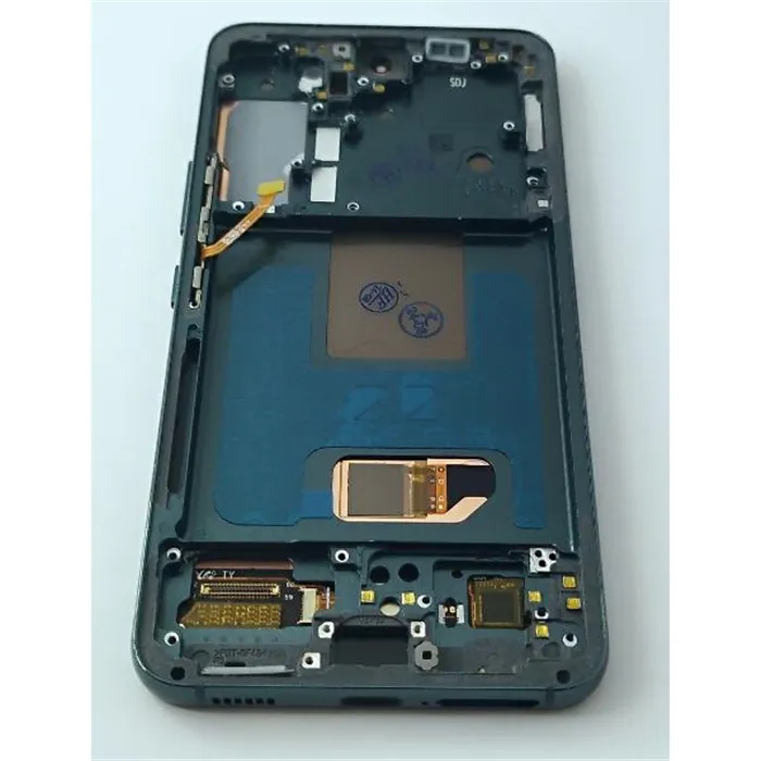 Pantalla lcd para Samsung Galaxy S22 S901 mas tactil negro con marco verde calidad Oled 