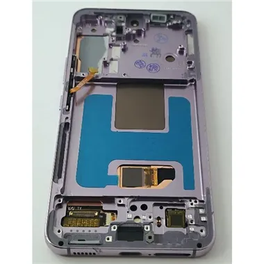 Pantalla lcd para Samsung Galaxy S22 S901 mas tactil negro con marco morado calidad Oled