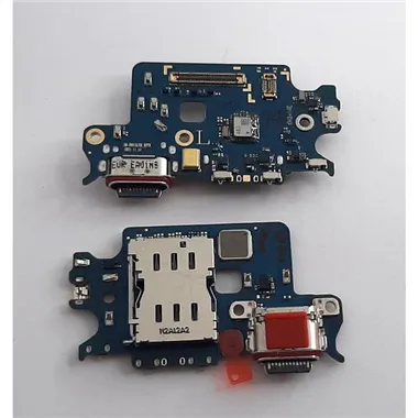 Flex puerto carga mas lector sim para Samsung Galaxy S22 SM-S901 GH96-14789A Service Pack