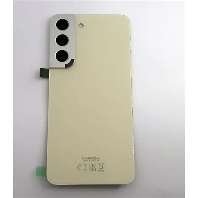 Tapa trasera o tapa bateria crema para Samsung Galaxy S22 5G SM-S901F GH82-27434F Service Pack