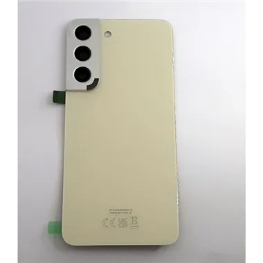 Tapa trasera o tapa bateria crema para Samsung Galaxy S22 5G SM-S901F GH82-27434F Service Pack