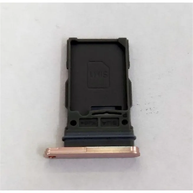 Soporte o bandeja single sim rosa para Samsung Galaxy S22 SM-S901 calidad premium