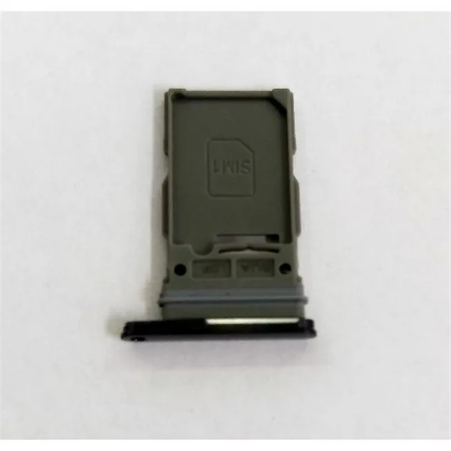 Soporte o bandeja single sim negra para Samsung Galaxy S22 SM-S901 calidad premium