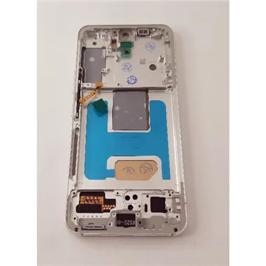 Pantalla lcd para Samsung Galaxy S22 S901 mas tactil negro con marco plata calidad TFT