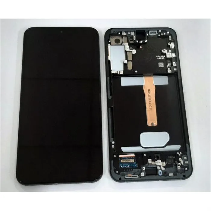 Pantalla lcd para Samsung Galaxy S22 Plus SM-S906B GH82-27500E mas tactil negro mas marco gris Service Pack