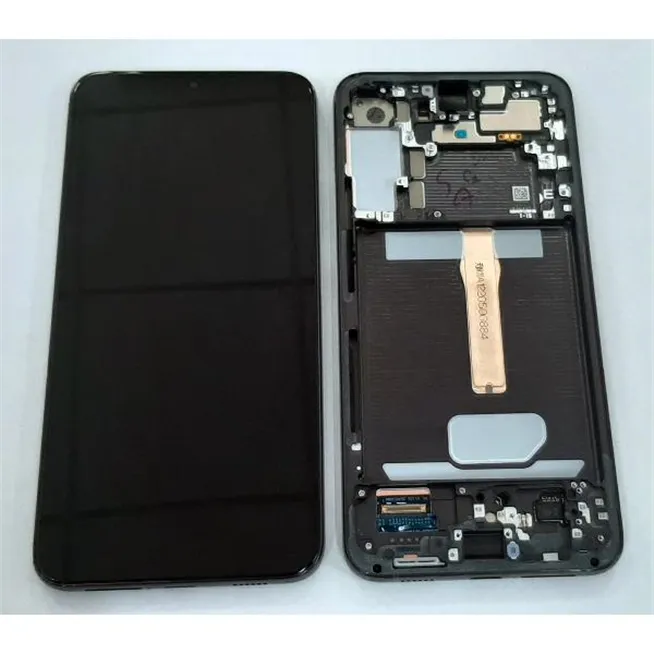 Pantalla lcd para Samsung Galaxy S22 Plus SM-S906B GH82-27500A mas tactil negro mas marco phantom  negro Service Pa