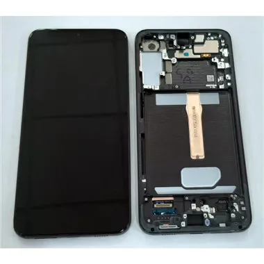 Pantalla lcd para Samsung Galaxy S22 Plus SM-S906B GH82-27500A mas tactil negro mas marco phantom  negro Service Pa