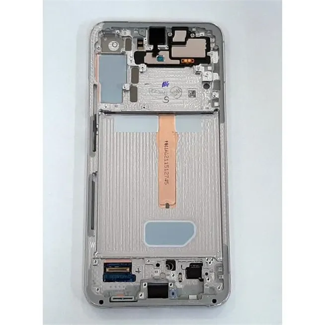 Pantalla lcd para Samsung Galaxy S22 Plus SM-S906B GH82-27500B mas tactil negro mas marco phantom blanco Service Pa