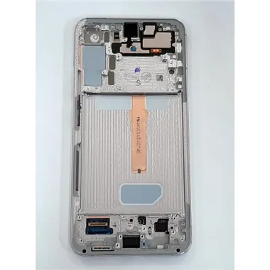 Pantalla lcd para Samsung Galaxy S22 Plus SM-S906B GH82-27500B mas tactil negro mas marco phantom blanco Service Pa