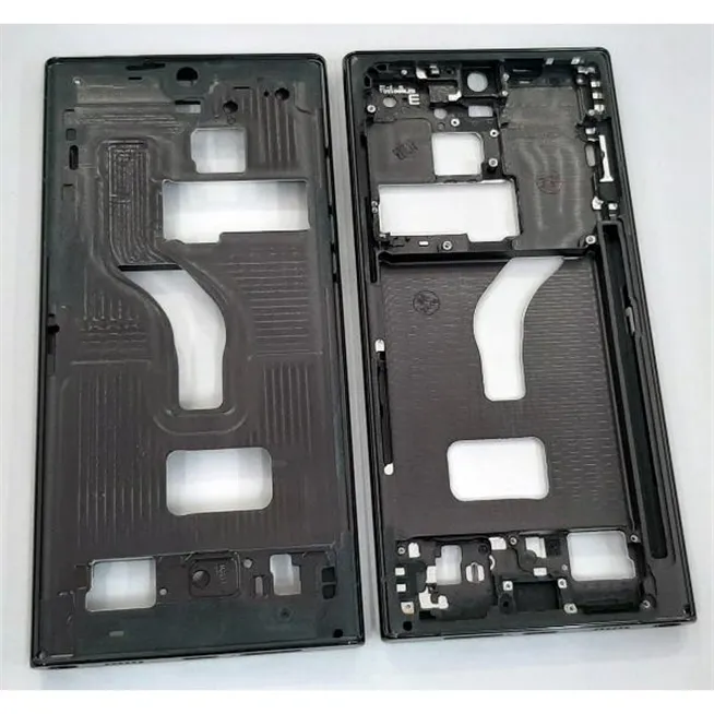 Carcasa central o marco gris para Samsung Galaxy S22 Ultra SM-S908U calidad premium