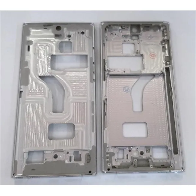 Carcasa central o marco plata para Samsung Galaxy S22 Ultra SM-S908U calidad premium