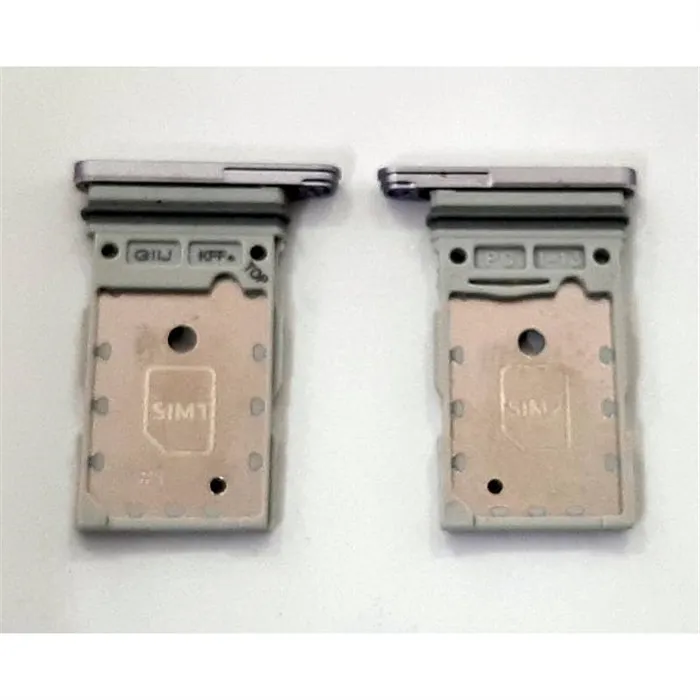 Soporte o bandeja dual sim purpura para Samsung Galaxy S22 Ultra s908 calidad premium