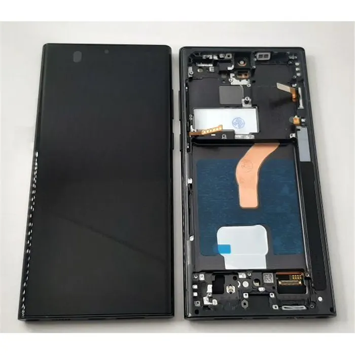 Pantalla oled para Samsung Galaxy S22 Ultra SM-S908B mas tactil negro mas marco negro compatibe