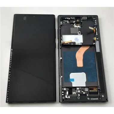 Pantalla oled para Samsung Galaxy S22 Ultra SM-S908B mas tactil negro mas marco negro compatibe