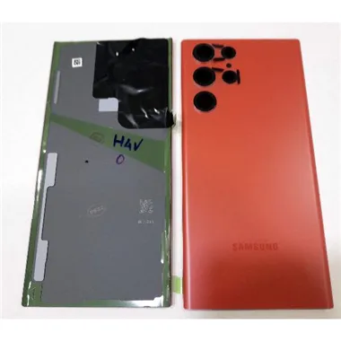 Tapa trasera o tapa batería Rojo para Samsung Galaxy S22 Ultra S908B GH82-27457H Service Pack 