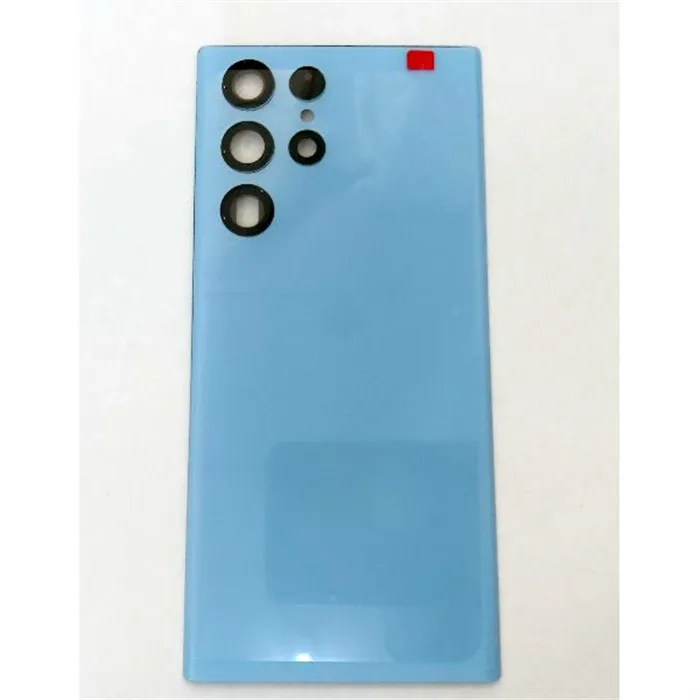Tapa trasera o tapa bateria azul para Samsung Galaxy S22 Ultra SM-S908U mas cubierta camara