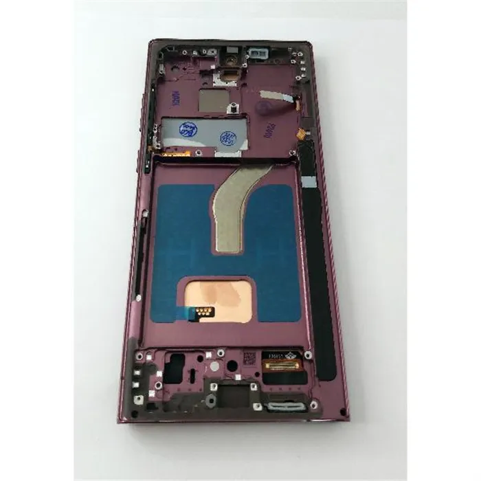 Pantalla lcd para Samsung Galaxy S22 Ultra S908 mas tactil negro con marco morado calidad TFT