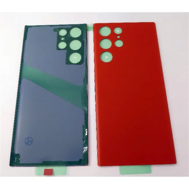 Tapa trasera o tapa bateria naranja para Samsung Galaxy S22 ultra s908