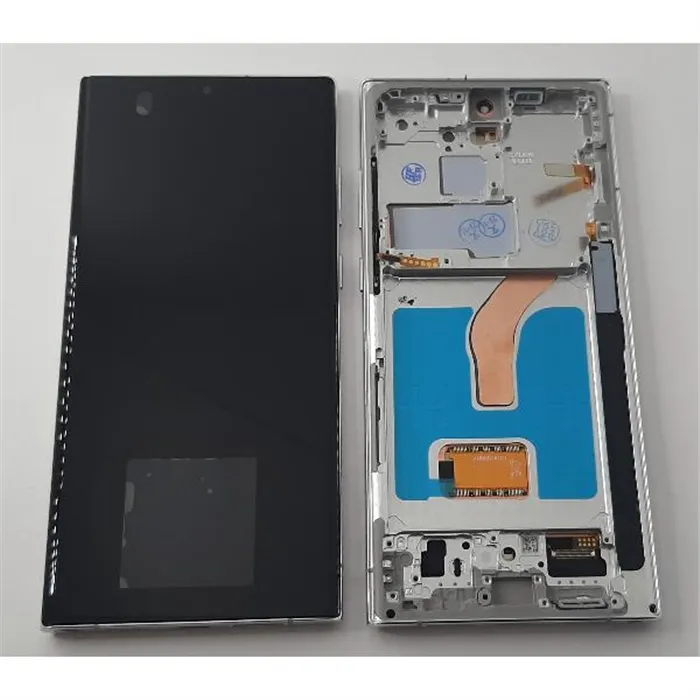 Pantalla oled para Samsung Galaxy S22 Ultra SM-S908B mas tactil negro mas marco dorado compatibe