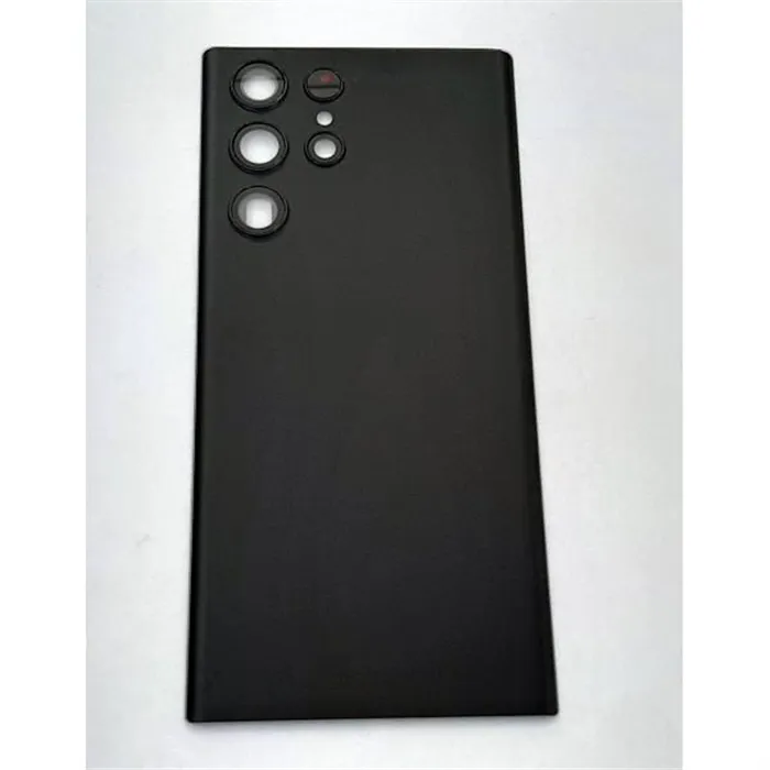 Tapa trasera o tapa bateria negra para Samsung Galaxy S22 Ultra SM-S908U mas cubierta camara