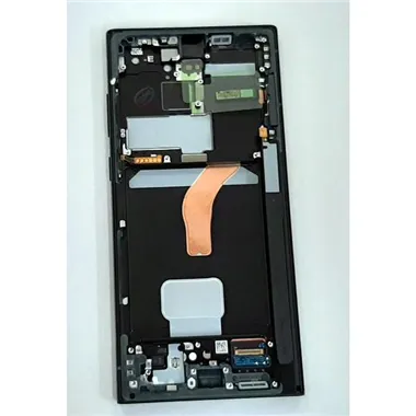 Pantalla lcd para Samsung Galaxy S22 Ultra SM-S908B GH82-27488E mas tactil negro mas marco phantom Grafito Service