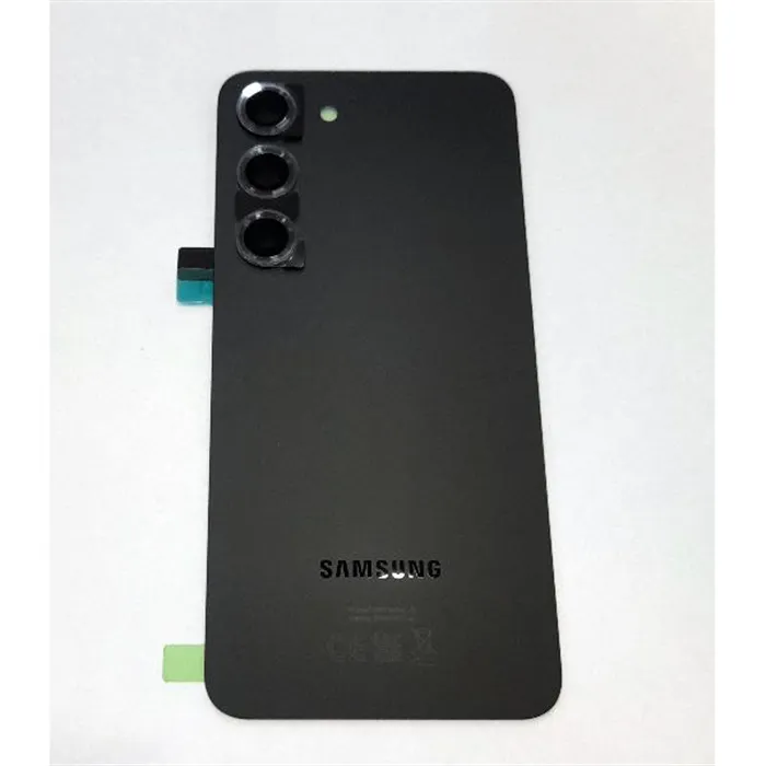 Tapa trasera o tapa bateria negra para Samsung Galaxy S23 SM-911 GH82-30393A mas cubierta camara Service Pack