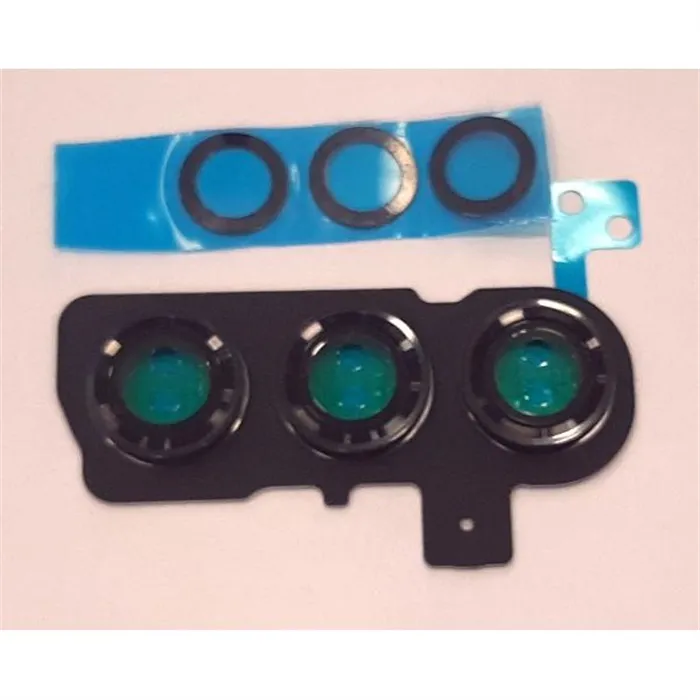 set 3 Lente camara para Samsung Galaxy S23 S911B mas cubierta negra calidad premium