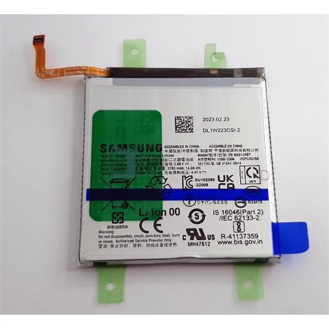 Bateria EB-BS912ABY para Samsung Galaxy S23 SM-S911B GH82-30483A Service Pack