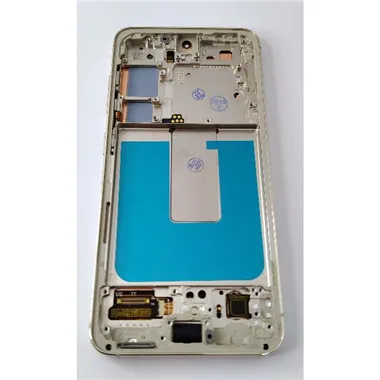 Pantalla lcd para Samsung Galaxy S23 S911B mas tactil negro con marco blanco calidad Oled